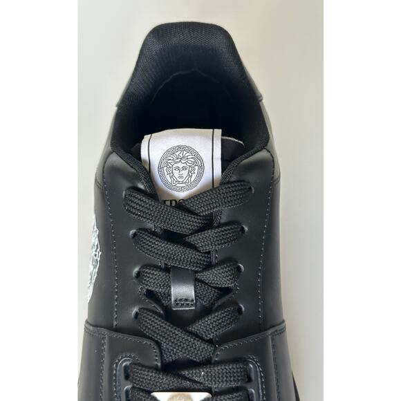 Versace Medusa Men’s Black Leather Sneakers 13 US (46 Euro) 1013377 NIB $700 main image 9